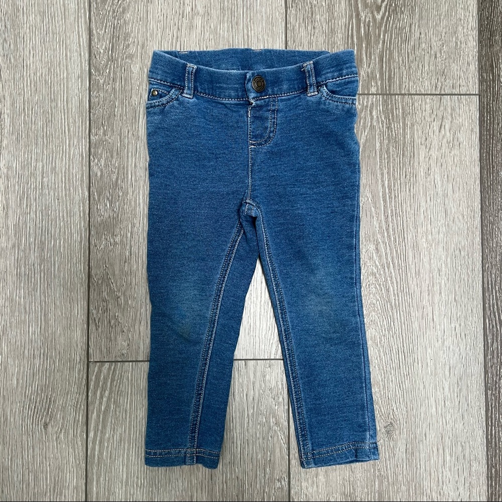 CARTERS DENIM LEGGINGS JEGGINGS BLUE 24MO